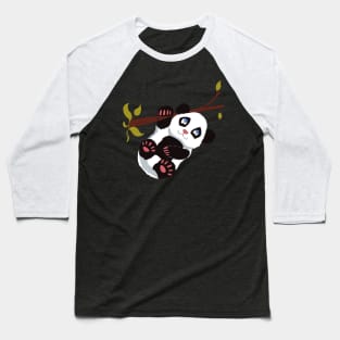 Pocket Panda Cute Panda Training Baseball T-Shirt